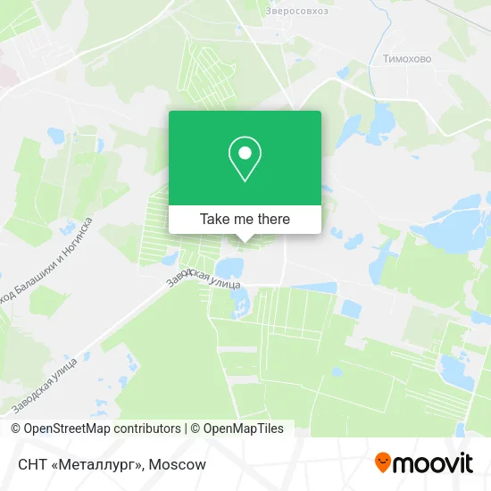 СНТ «Металлург» map