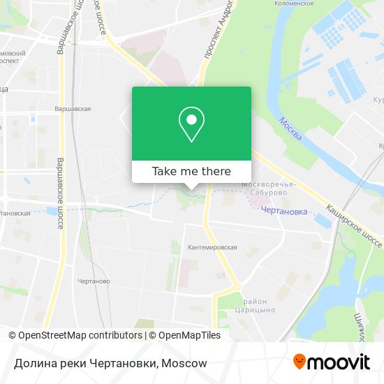 Долина реки Чертановки map