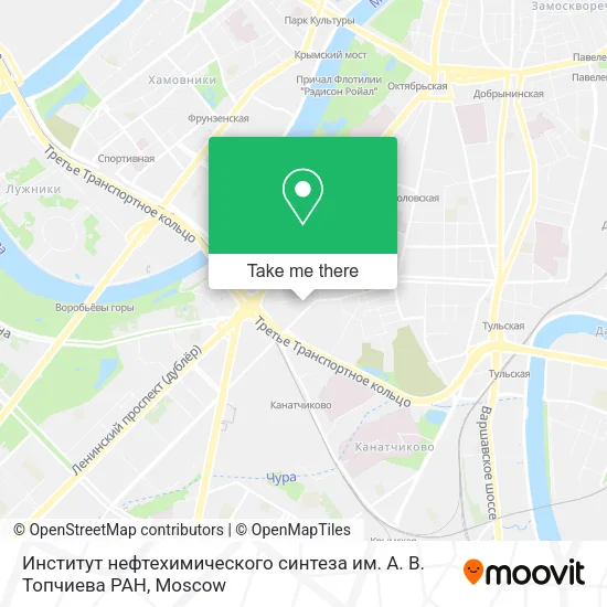 Институт нефтехимического синтеза им. А. В. Топчиева РАН map