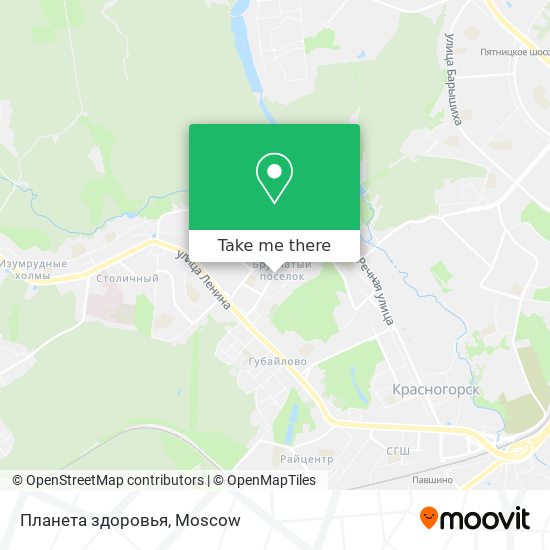 Планета здоровья map