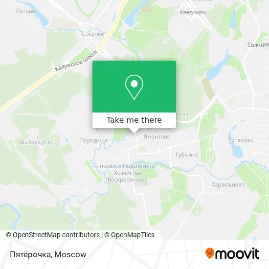 Пятёрочка map