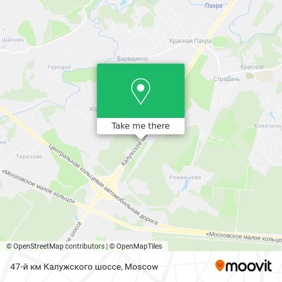 47-й км Калужского шоссе map