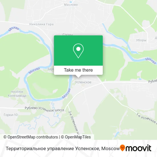 Территориальное управление Успенское map