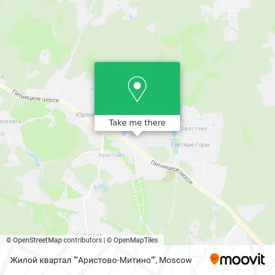 Жилой квартал ""Аристово-Митино"" map