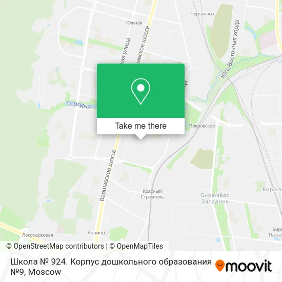 Школа № 924. Корпус дошкольного образования №9 map