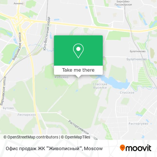 Офис продаж ЖК ""Живописный"" map