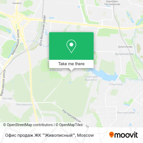 Офис продаж ЖК ""Живописный"" map