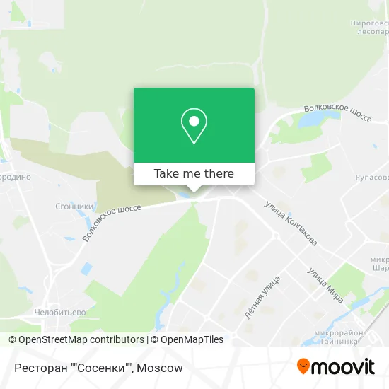 Ресторан ""Сосенки"" map