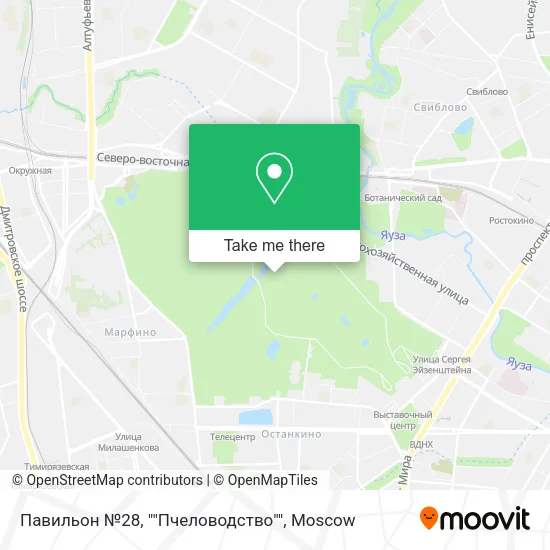 Павильон №28, ""Пчеловодство"" map