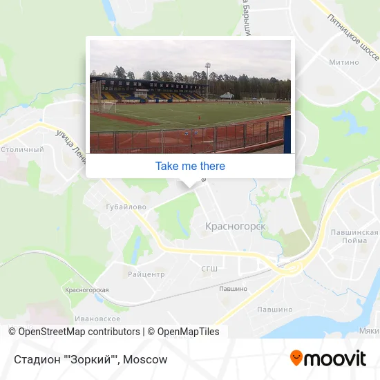 Стадион ""Зоркий"" map