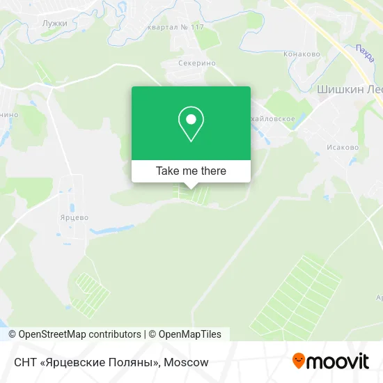 СНТ «Ярцевские Поляны» map