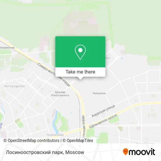 Лосиноостровский парк map