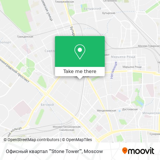 Офисный квартал ""Stone Tower"" map