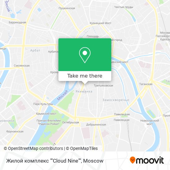 Жилой комплекс ""Cloud Nine"" map