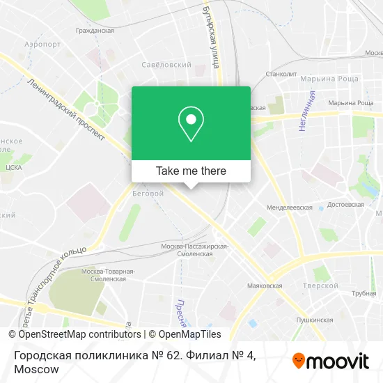 Городская поликлиника № 62. Филиал № 4 map
