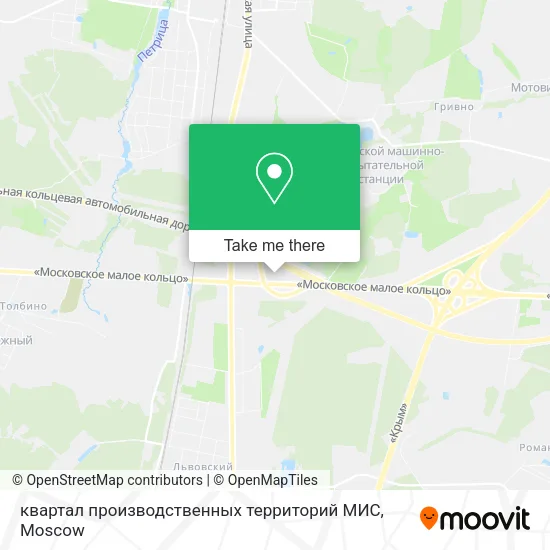 квартал производственных территорий МИС map