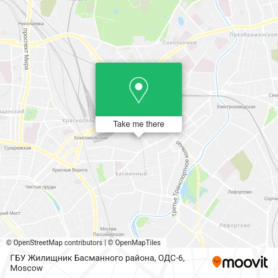 ГБУ Жилищник Басманного района, ОДС-6 map