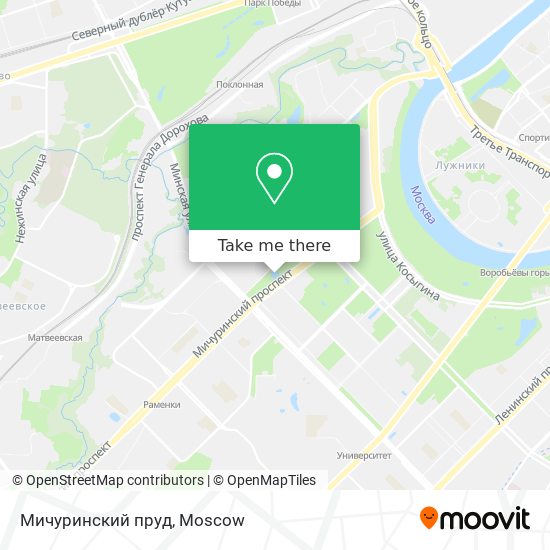 Мичуринский пруд map