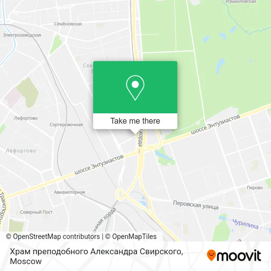 Храм преподобного Александра Свирского map