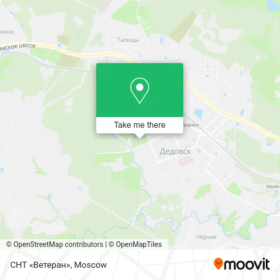 СНТ «Ветеран» map