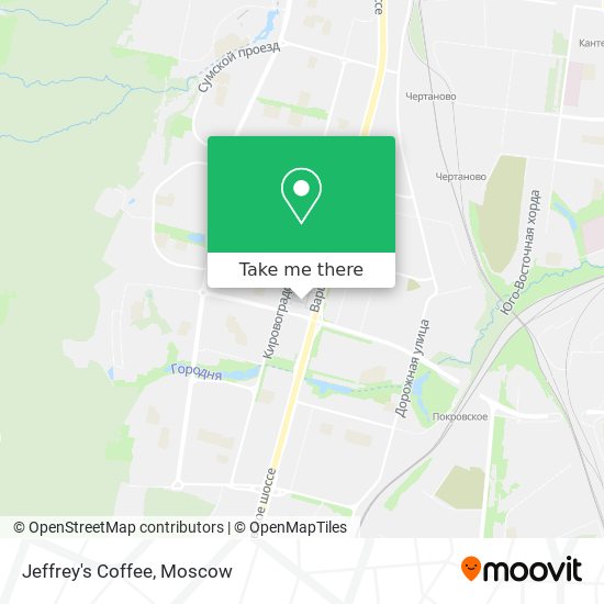 Jeffrey's Coffee map