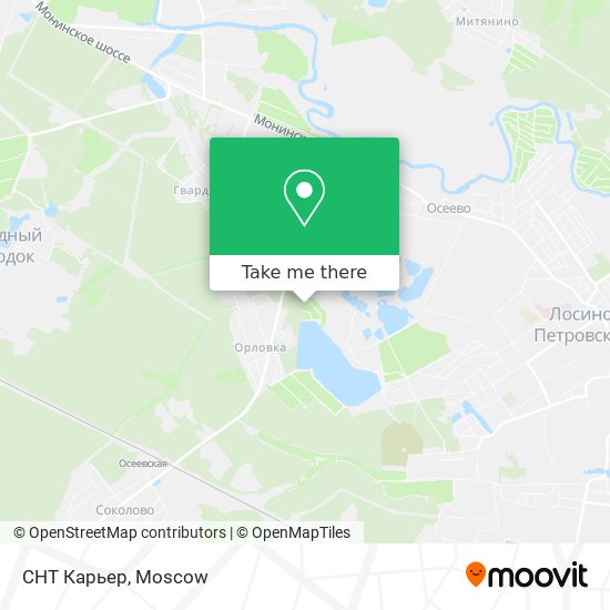 СНТ Карьер map