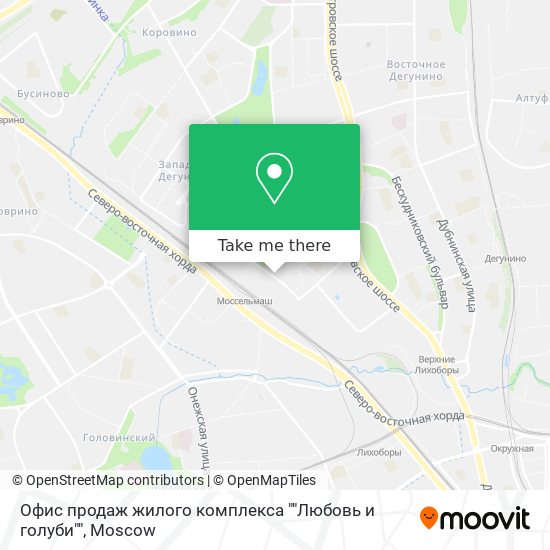 Офис продаж жилого комплекса ""Любовь и голуби"" map