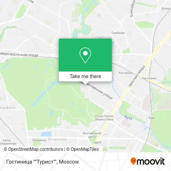 Гостиница ""Турист"" map