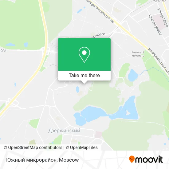 Южный микрорайон map