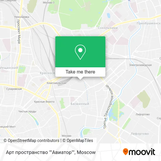 Арт пространство ""Авиатор"" map