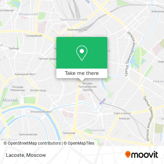 Lacoste map