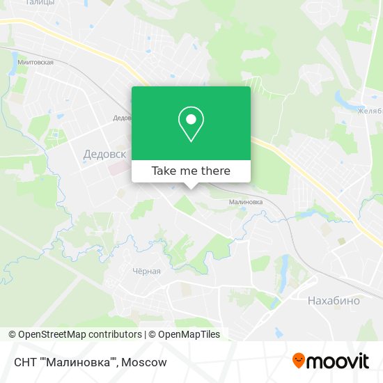 СНТ ""Малиновка"" map