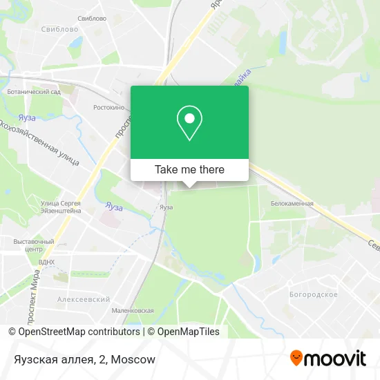Яузская аллея, 2 map