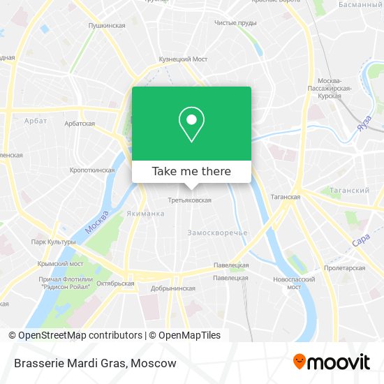 Brasserie Mardi Gras map