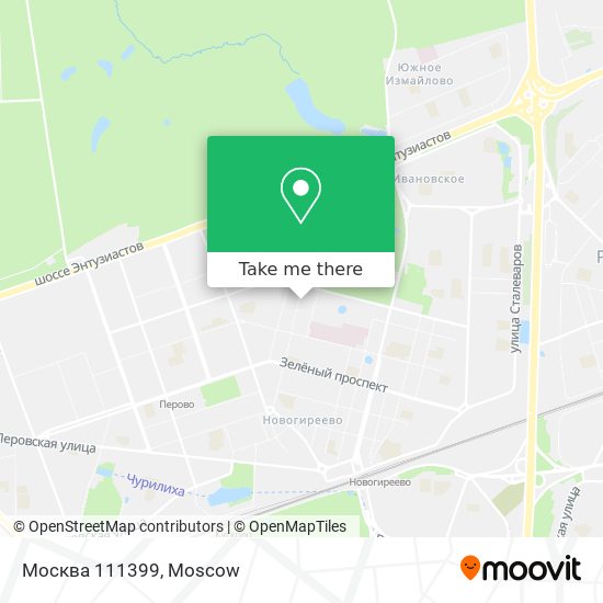 Москва 111399 map