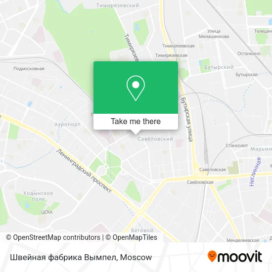 Швейная фабрика Вымпел map