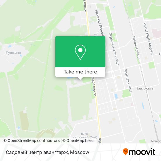 Садовый центр аванггарж map