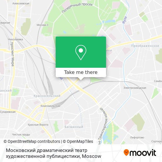 Московский драматический театр художественной публицистики map