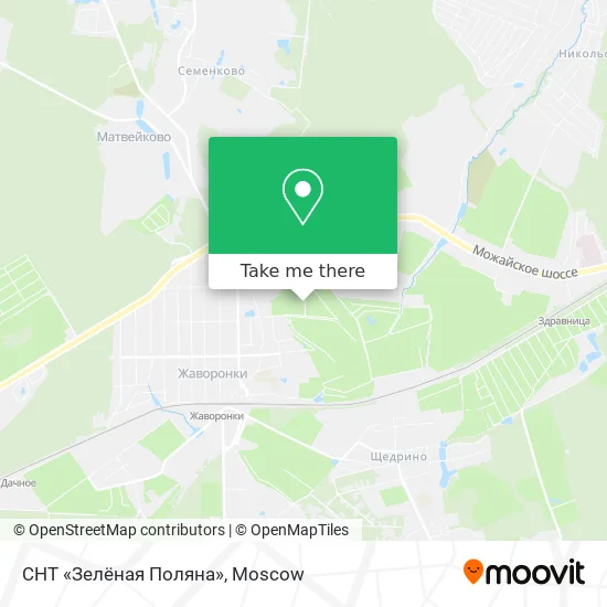 СНТ «Зелёная Поляна» map