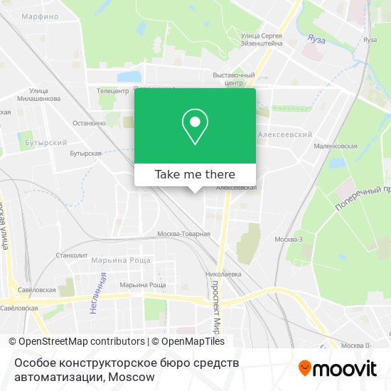 Особое конструкторское бюро средств автоматизации map