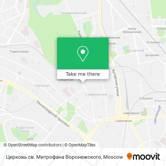 Церковь св. Митрофана Воронежского map