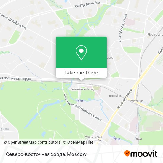 Северо-восточная хорда map