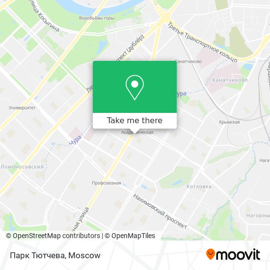 Парк Тютчева map