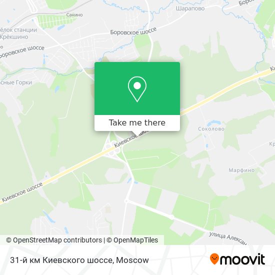 31-й км Киевского шоссе map