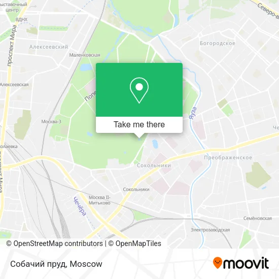 Собачий пруд map