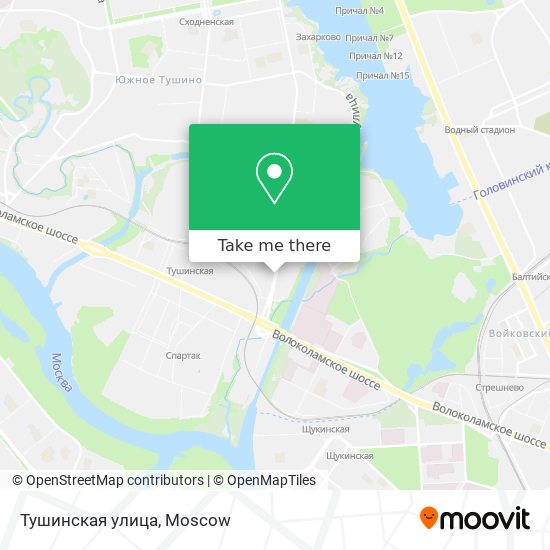 Тушинская улица map