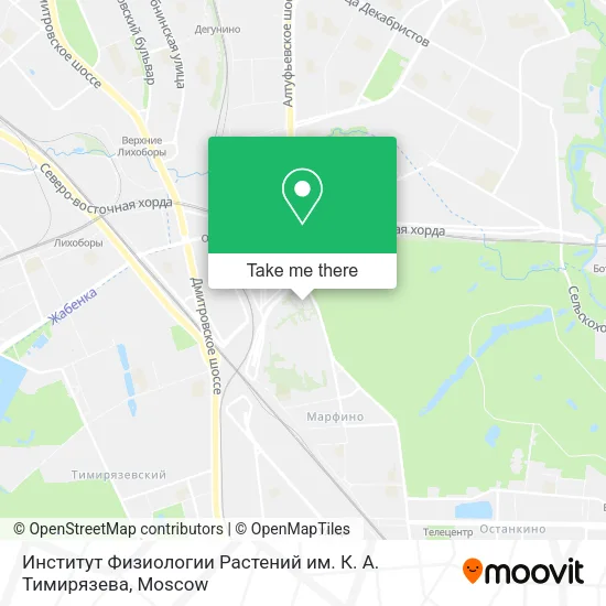 Институт Физиологии Растений им. К. А. Тимирязева map