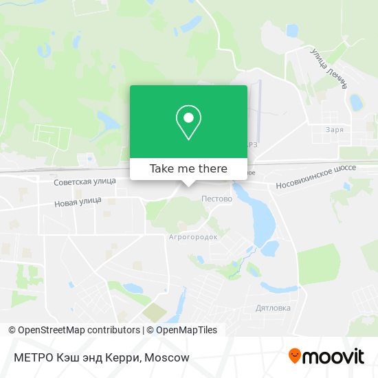 МЕТРО Кэш энд Керри map