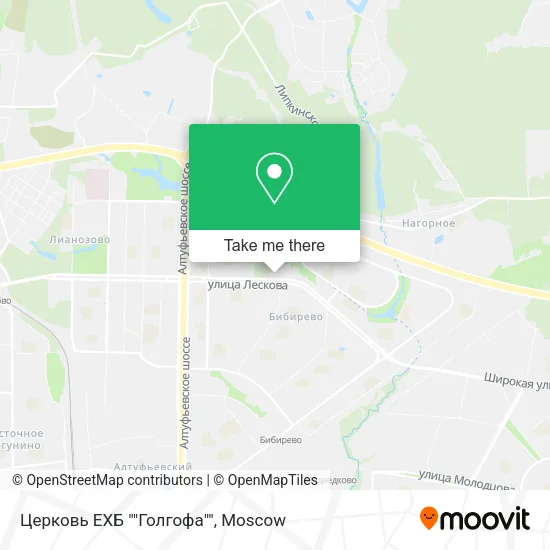 Церковь ЕХБ ""Голгофа"" map