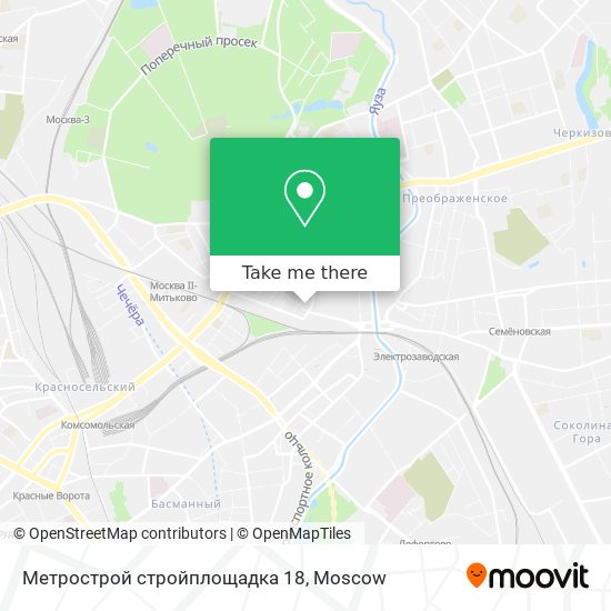 Метрострой стройплощадка 18 map